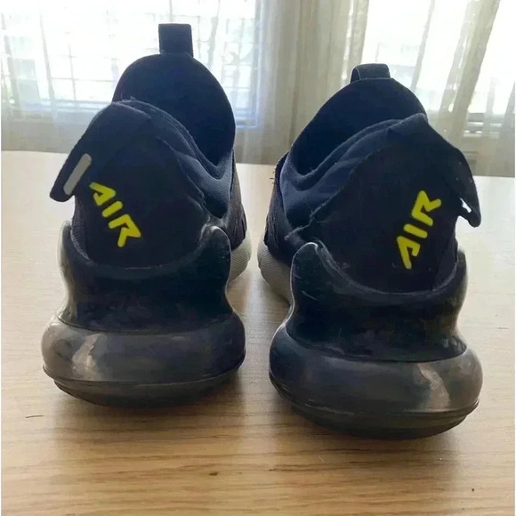 Nike Air Max 270 Extreme Navy/Black/Green Youths Size 7Y - Picture 4 of 6